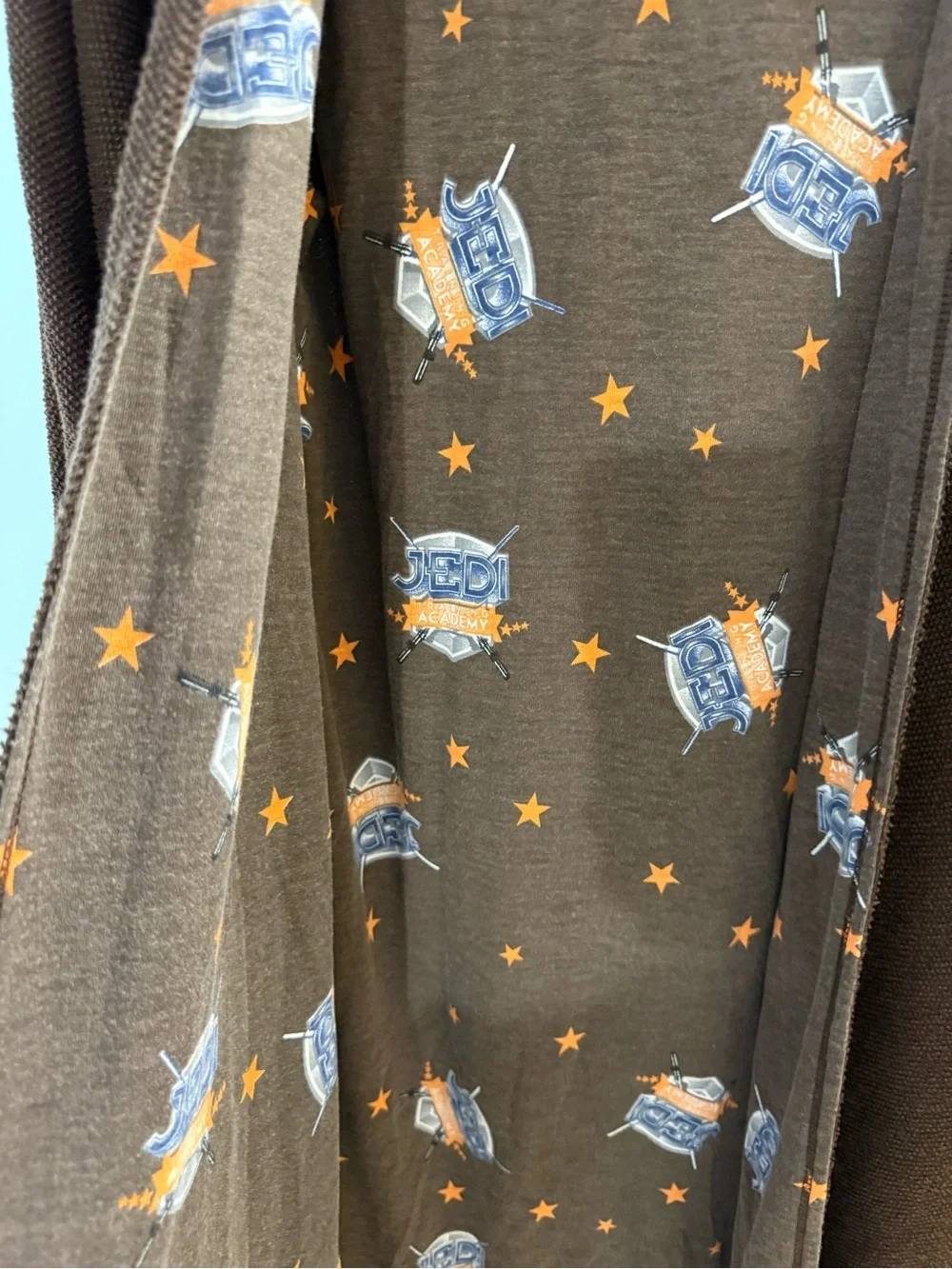 Disney Brown Star Print Hooded Top